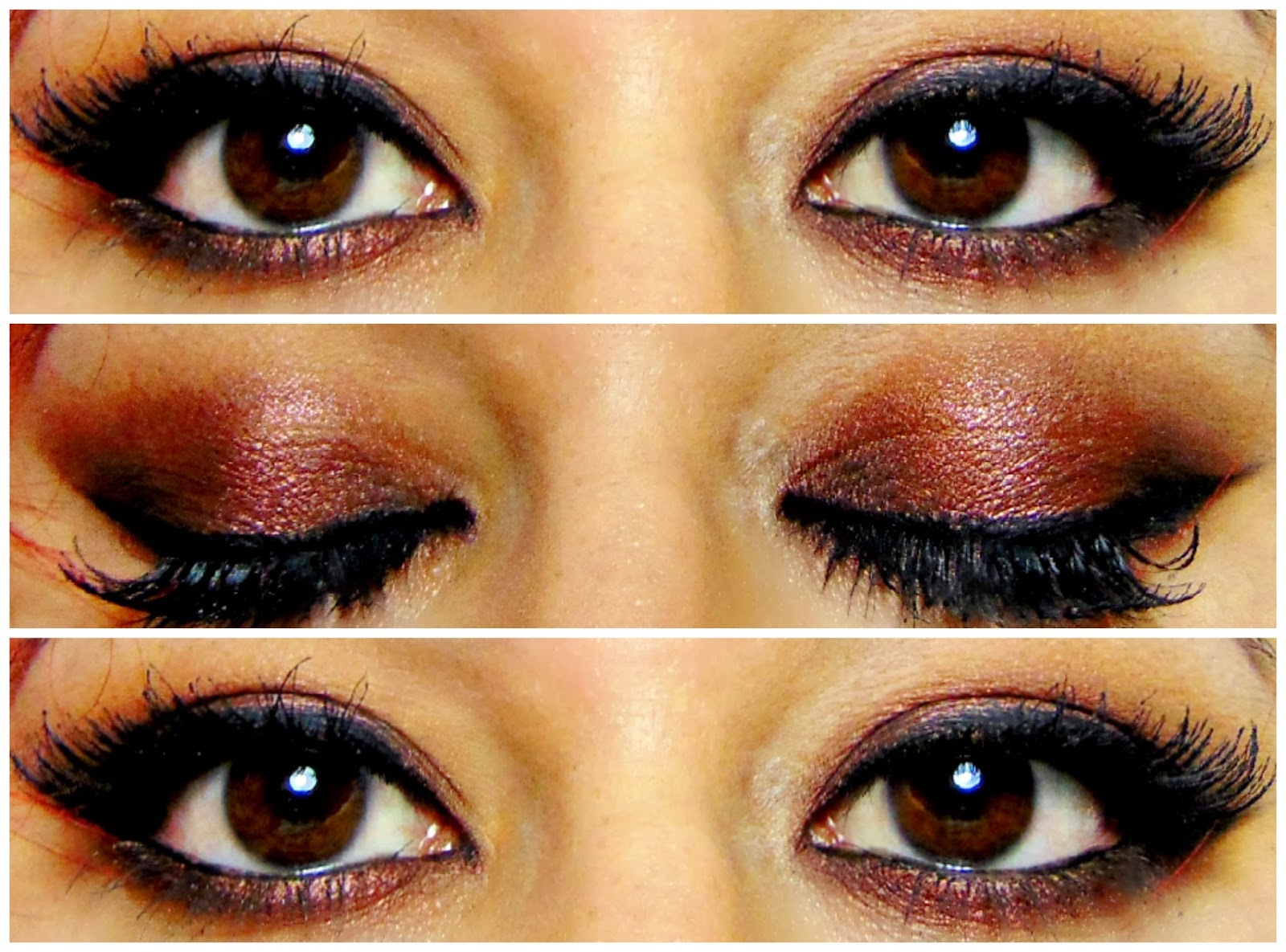 Dark Copper Eyes Tutorial Using Iconic Pro 1 Chocolate & Lipstick